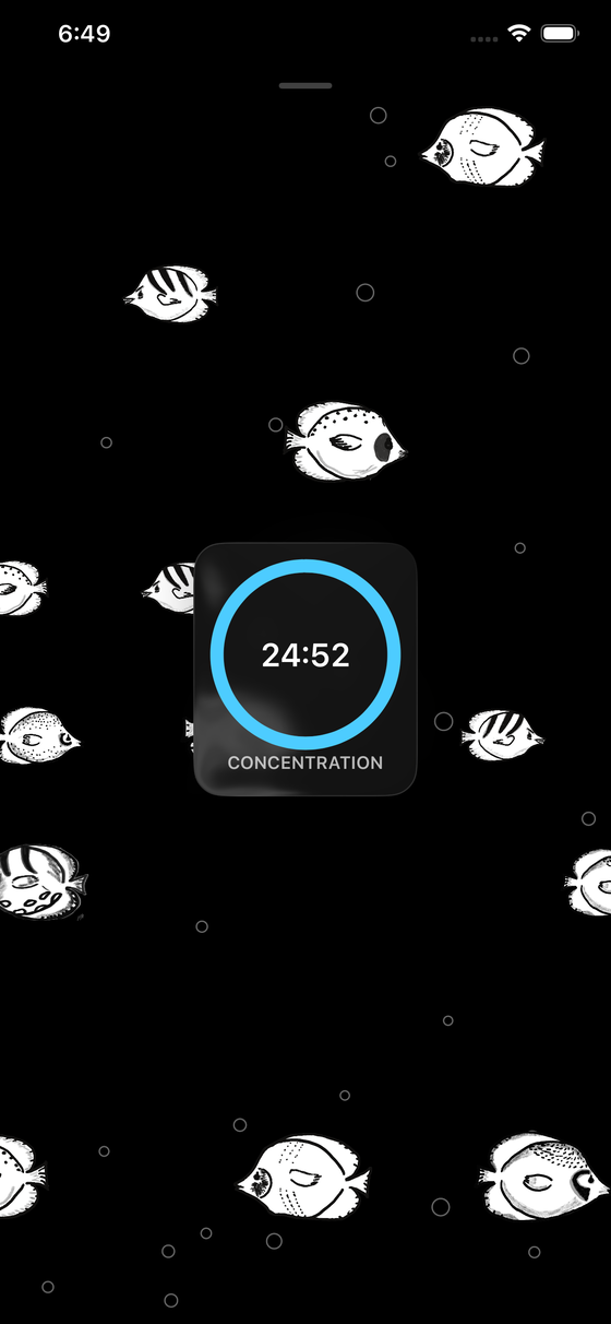 Minuterie de concentration d'Aquarium Zen: Retro